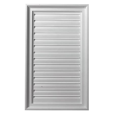 Ekena Millwork Vertical Urethane Gable Vent Louver, Functional, 18"W x 28"H GVVE18X28F